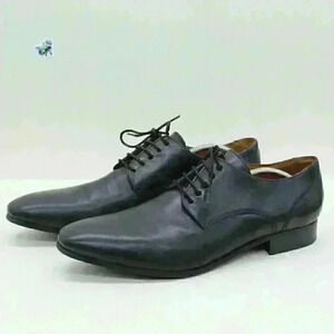 Stockholm Design Group Men's Black Leather Oxfords Lace Up Shoes Size EU 46